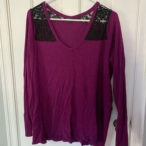 Torrid Purple Lace Sweater
